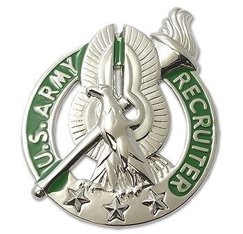 US Army Recruiting   Recruiter Basic STA-BRITE® Pin-on Badge Fashion