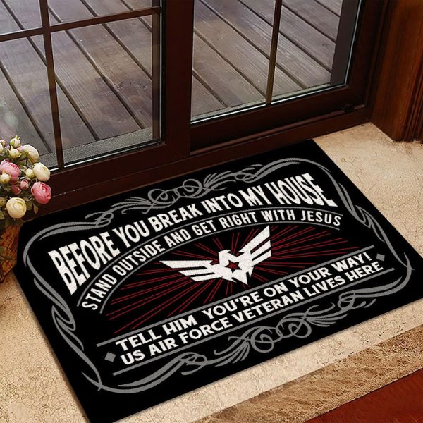 Veteran door mat - You are on your way Air Force Fashion