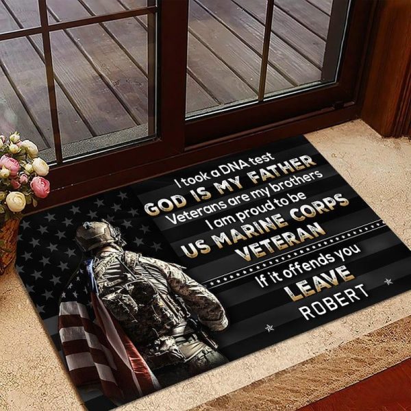 Veteran door mat with your name - Leave Marine Corps Online Hot Sale