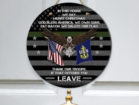 Door sign - Army symbol Navy Discount