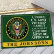 Veteran door mat with your name - A proud veteran family Army Online Hot Sale