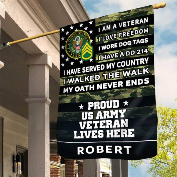 Personalized Flag With Insignia - Veteran s Pride Online