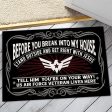 Veteran door mat - You are on your way Air Force Fashion