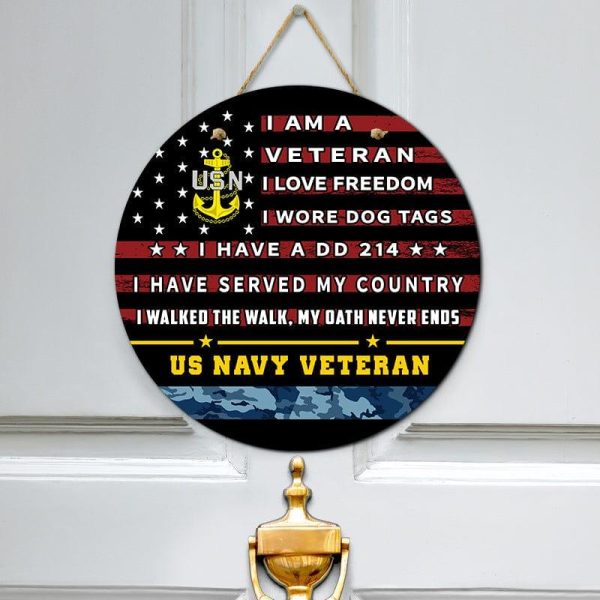 Door sign - Pride is always in my soul Navy For Discount