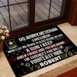 Veteran door mat with your name - Watch out for me Army Online Hot Sale