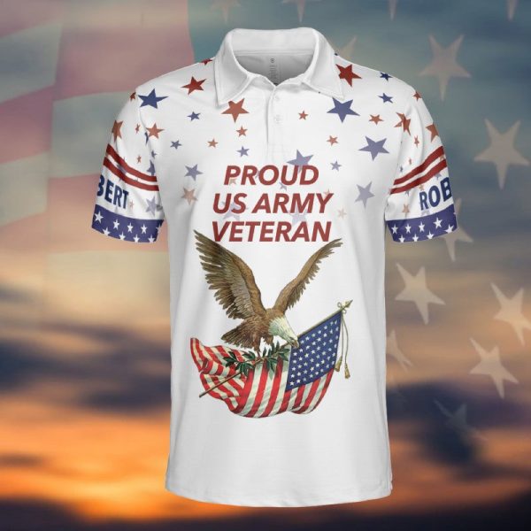 Personalized Polo Shirt For a Veteran - Memorial Day Online Sale