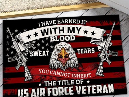 Veteran door mat - Sweet tears Air Force Online