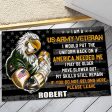 Veteran door mat with your name - Powerful eagle Army Online Hot Sale