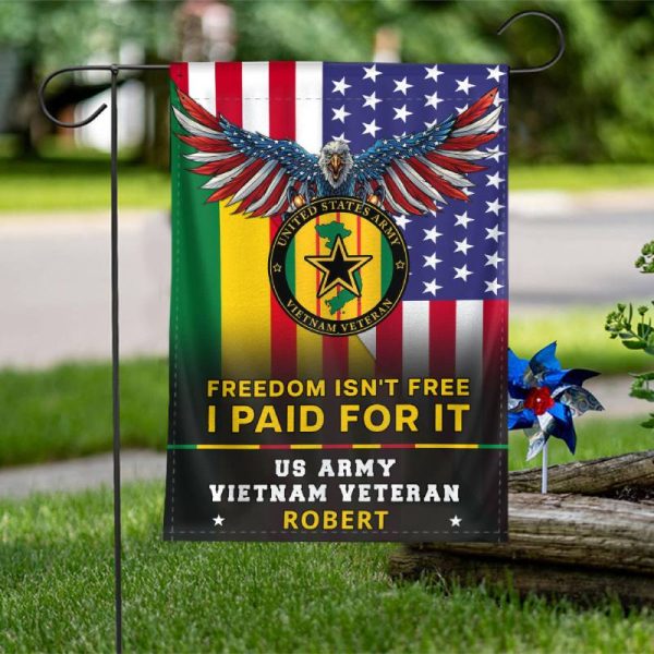 Personalized Flag for Vietnam Veteran - Freedom Discount