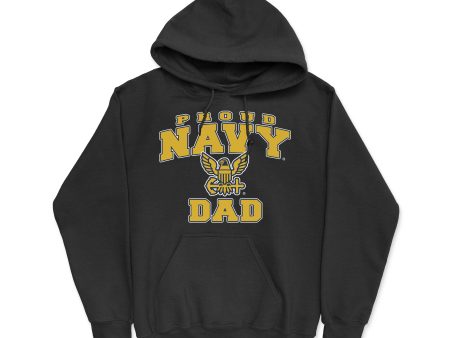 Proud Navy Dad Men s Hoodie For Cheap