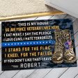 Veteran door mat with your name - I stand for the flag Air Force Hot on Sale