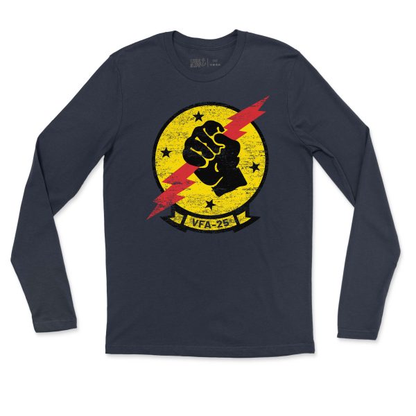 VFA-25 Fist of the Fleet Men s Long Sleeve Hot on Sale