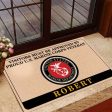 Veteran door mat with your name - Approved by proud Marine Corps Online