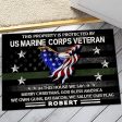 Veteran door mat - This property is protected by proud US Veteran Marine Corps For Cheap