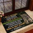 Veteran door mat with your name - I have served my country Army on Sale