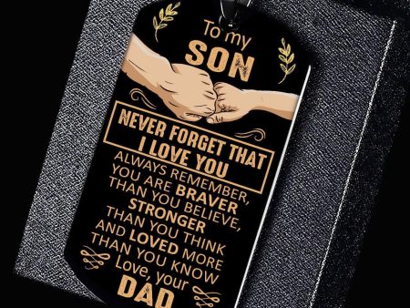 Pendant from father to son -  I m proud of you  Cheap