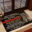 Veteran door mat with your name - Property of US Veteran Marine Corps Online now