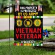 Personalized Flag for a Vietnam Veteran - This Property Is Protected Sale