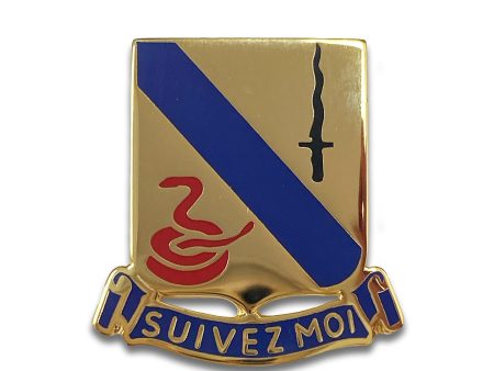 14th Armored Cav  Suivezmoi  crest (each) Fashion