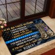 Veteran door mat with your name - I don t care Air Force For Cheap