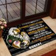 Veteran door mat with your name - Powerful eagle Marine Corps on Sale