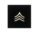 (E5) Sergeant 2x2 Black Sew-on Rank (each) Online Hot Sale