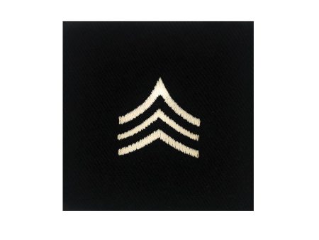 (E5) Sergeant 2x2 Black Sew-on Rank (each) Online Hot Sale