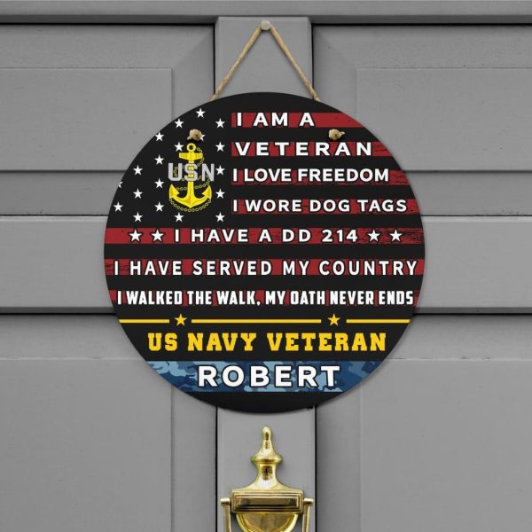 Door sign - Pride is always in my soul Navy For Discount