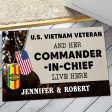 Personalized door mat with your name - For Vietnam Veteran Fashion