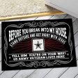 Veteran door mat - You are on your way Discount