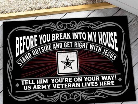 Veteran door mat - You are on your way Discount