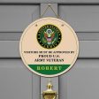 Door sign - Visitors must be approved Army Online Hot Sale