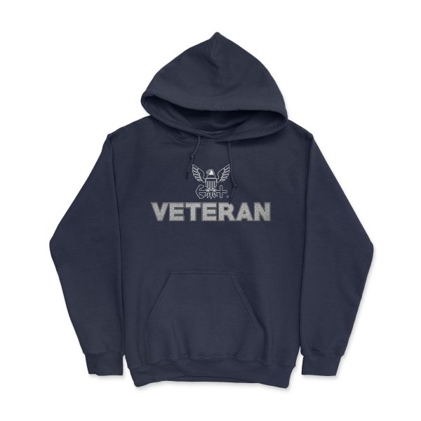 Navy Veteran Diamondplate Men s - Heavy Blend Hooded Supply