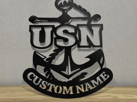 Veteran metal wall art - Anchor of Loyalty and Strength Fashion