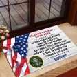 Veteran door mat with your name - Support our troops Army Online