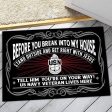 Veteran door mat - You are on your way Navy For Discount