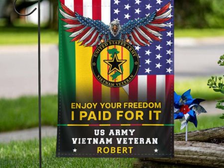 Personalized Flag for Vietnam Veteran - I Paid For Your Freedom For Discount