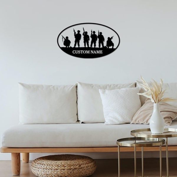 Veteran metal wall art - We believe together Online Hot Sale