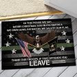 US military door mat - Thank our troops Sale