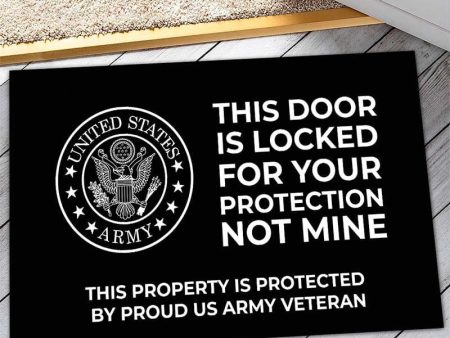 Veteran door mat - Closed for your protection For Discount