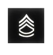 (E7) Sergeant First Class 2x2 Black Sew-on Rank (each) Discount