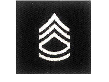 (E7) Sergeant First Class 2x2 Black Sew-on Rank (each) Discount