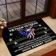 Veteran door mat - This property is protected by proud US Veteran Vietnam Veteran For Sale