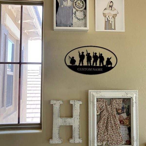 Veteran metal wall art - We believe together Online Hot Sale