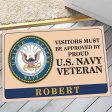 Veteran door mat with your name - Visitors must be approved Navy Online now