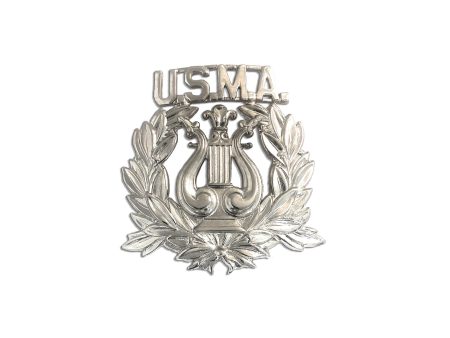 U.S.M.A. large hat brass silver STA-BRITE (West point Band) Sale