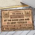 Veteran door mat - This house is protected Army For Cheap