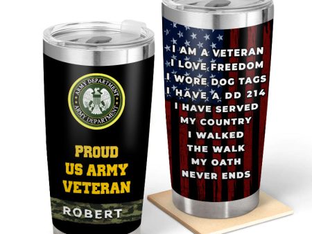 I Love Freedom - Gift for a Veteran - Personalised Custom Tumbler Sale