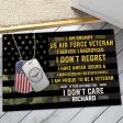 Personalized door mat with your name - Grumpy veteran For Sale