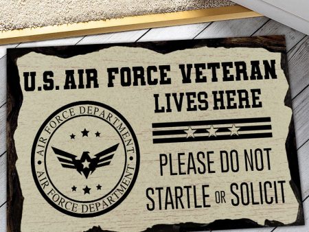 Veteran door mat - Don t startle or solicit Air Force Online